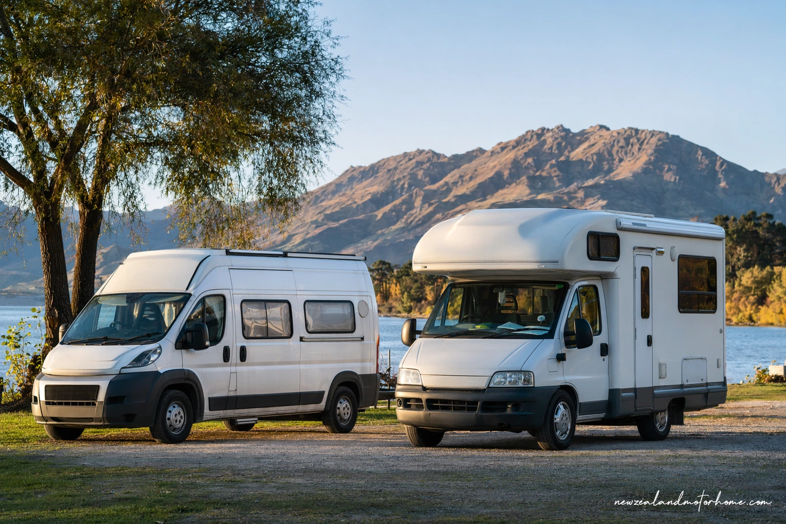 4 berth vs 6 berth motorhome — campervan scene