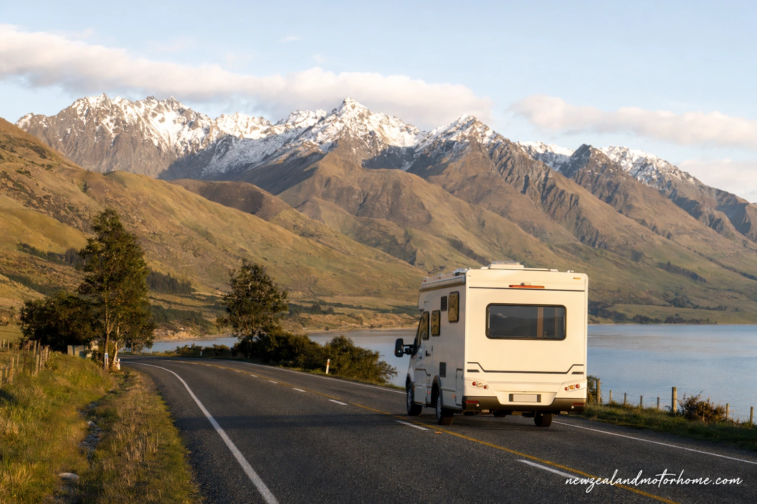 Campervan parked near Blenheim vineyards after the ferry journey from Picton