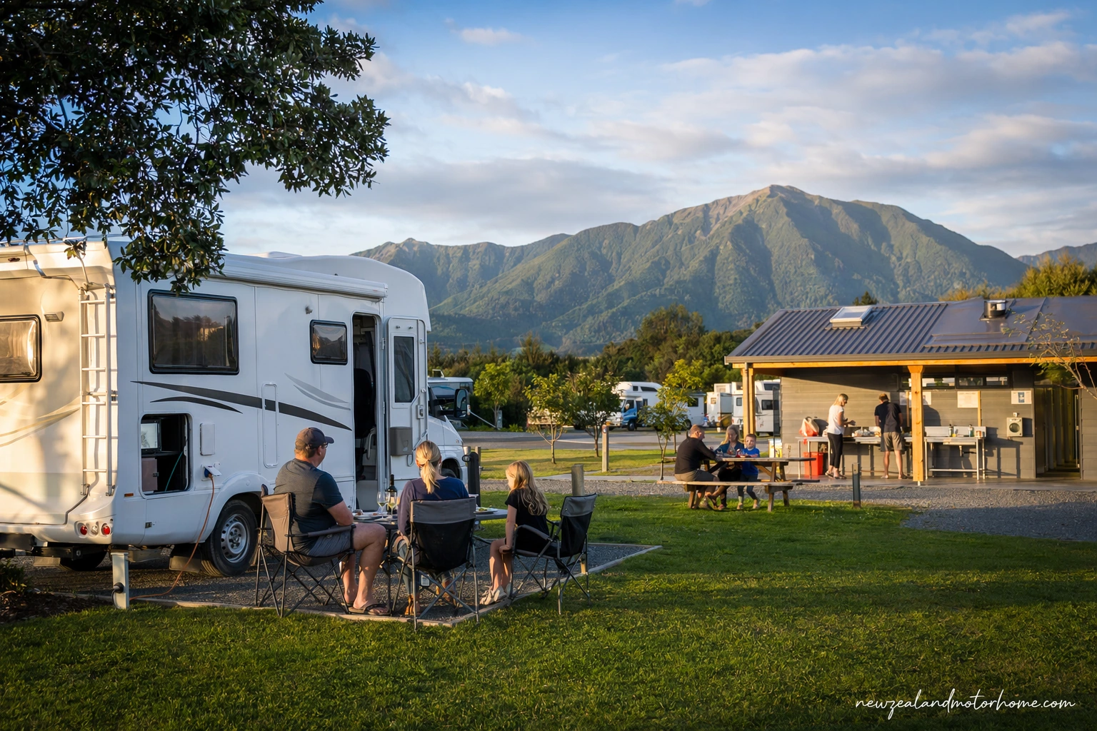 holiday parks arrowtown — campervan scene