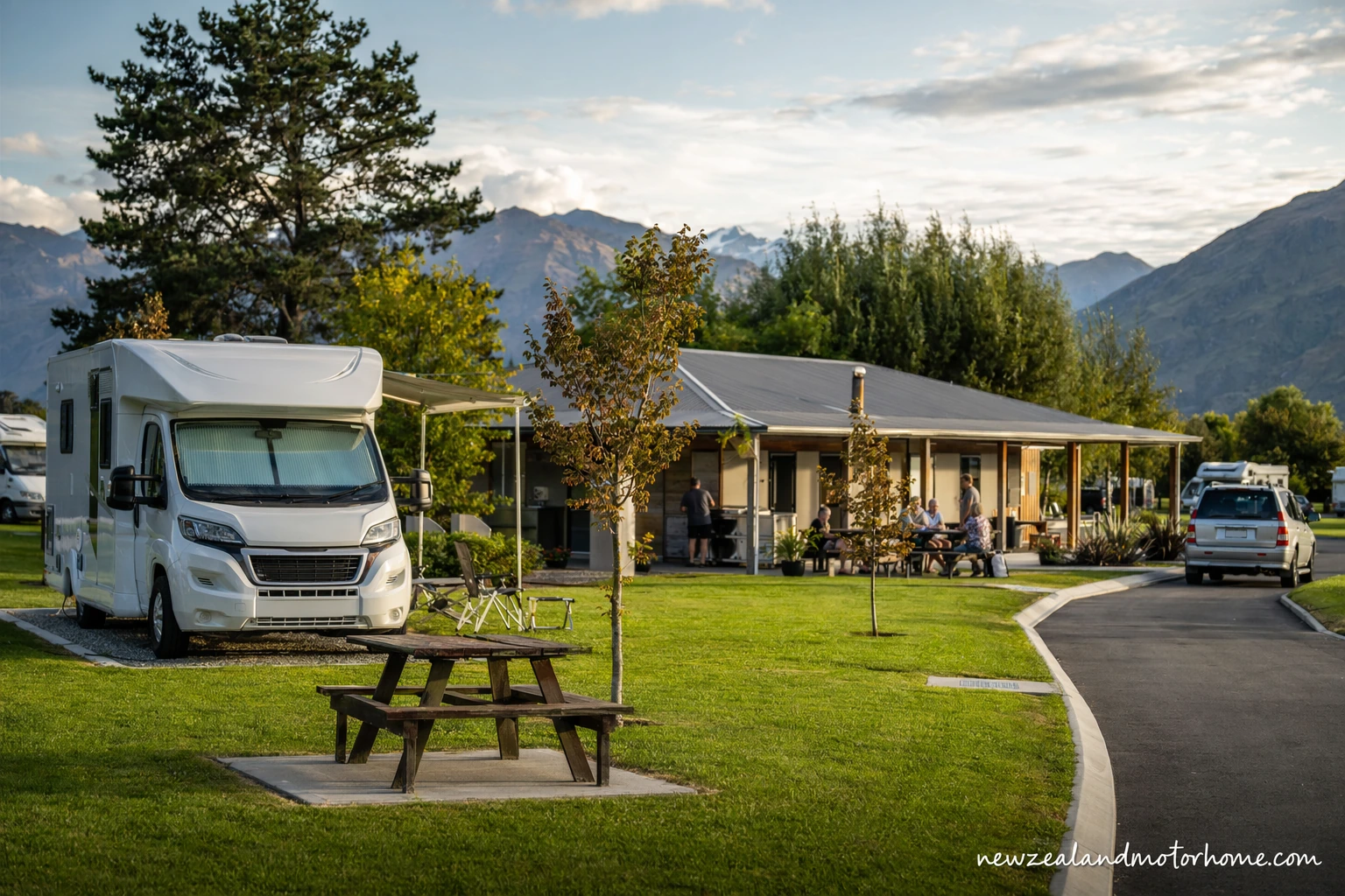 holiday parks arthurs pass — campervan scene