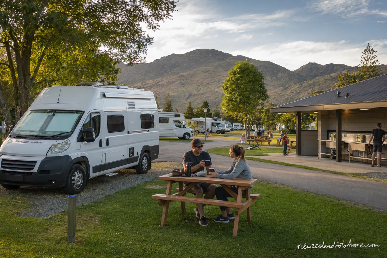 holiday parks auckland — campervan scene