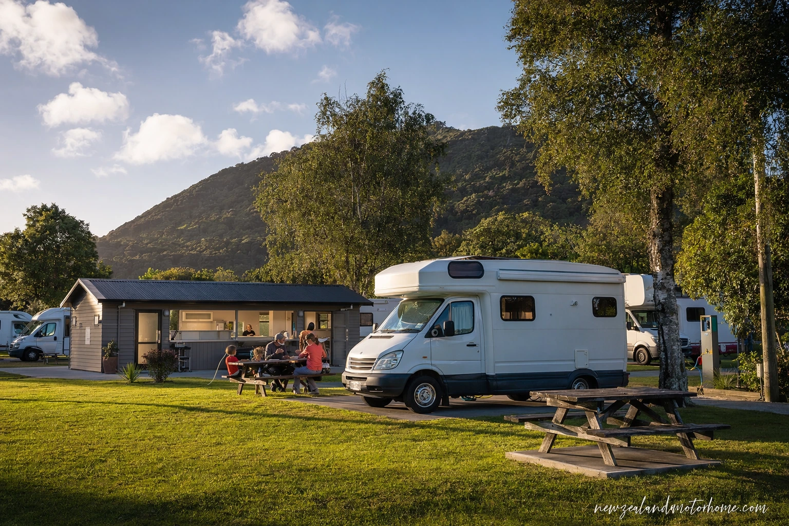 holiday parks blenheim — campervan scene