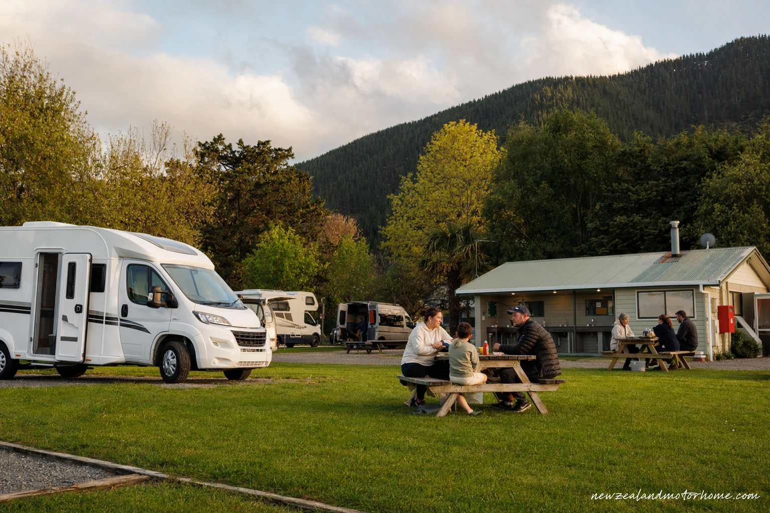 holiday parks canterbury — campervan scene