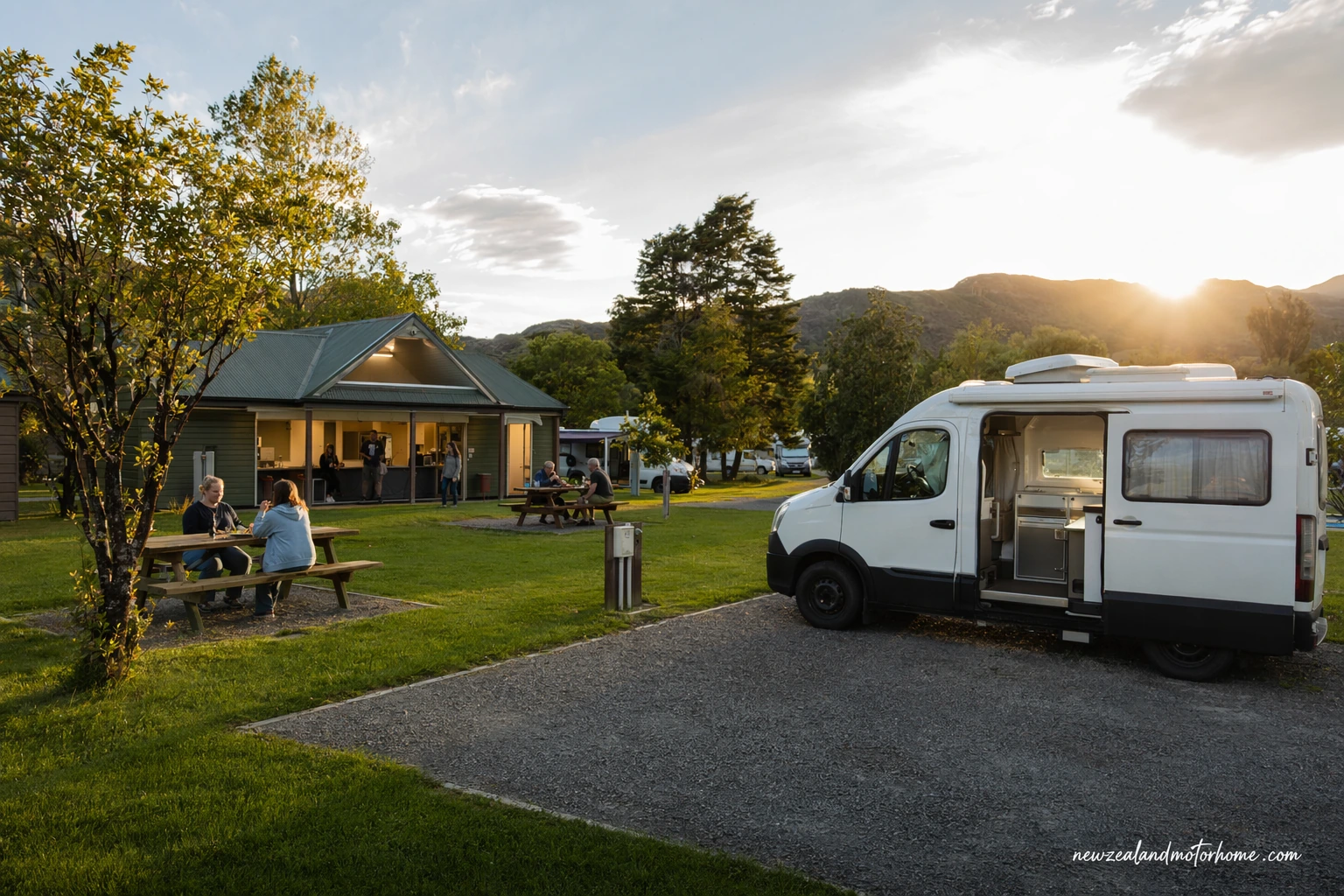 holiday parks glenorchy — campervan scene