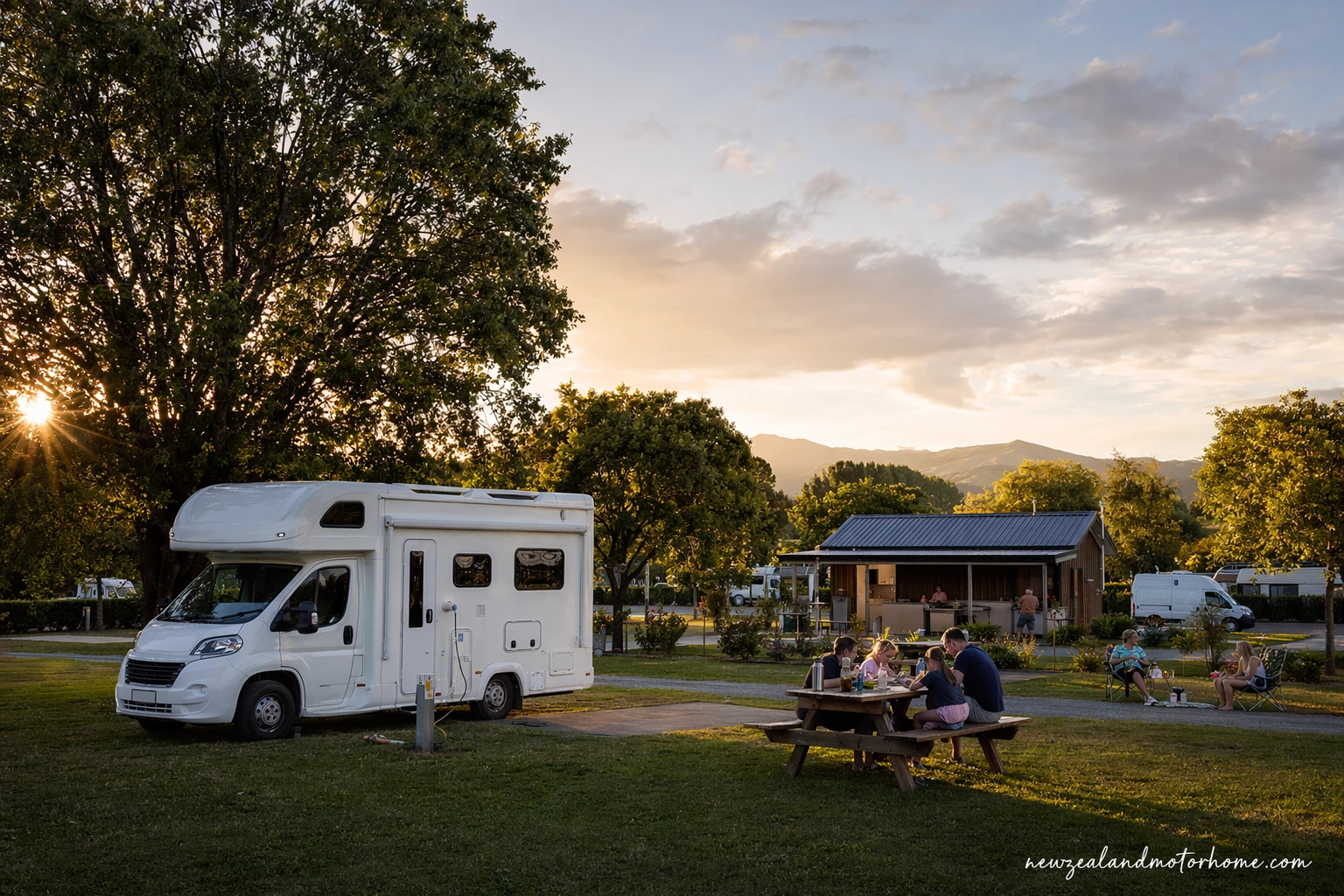 holiday parks mackenzie — campervan scene