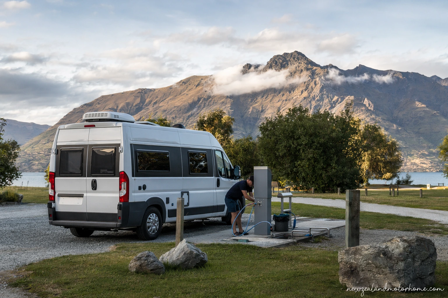 holiday parks milford road — campervan travel