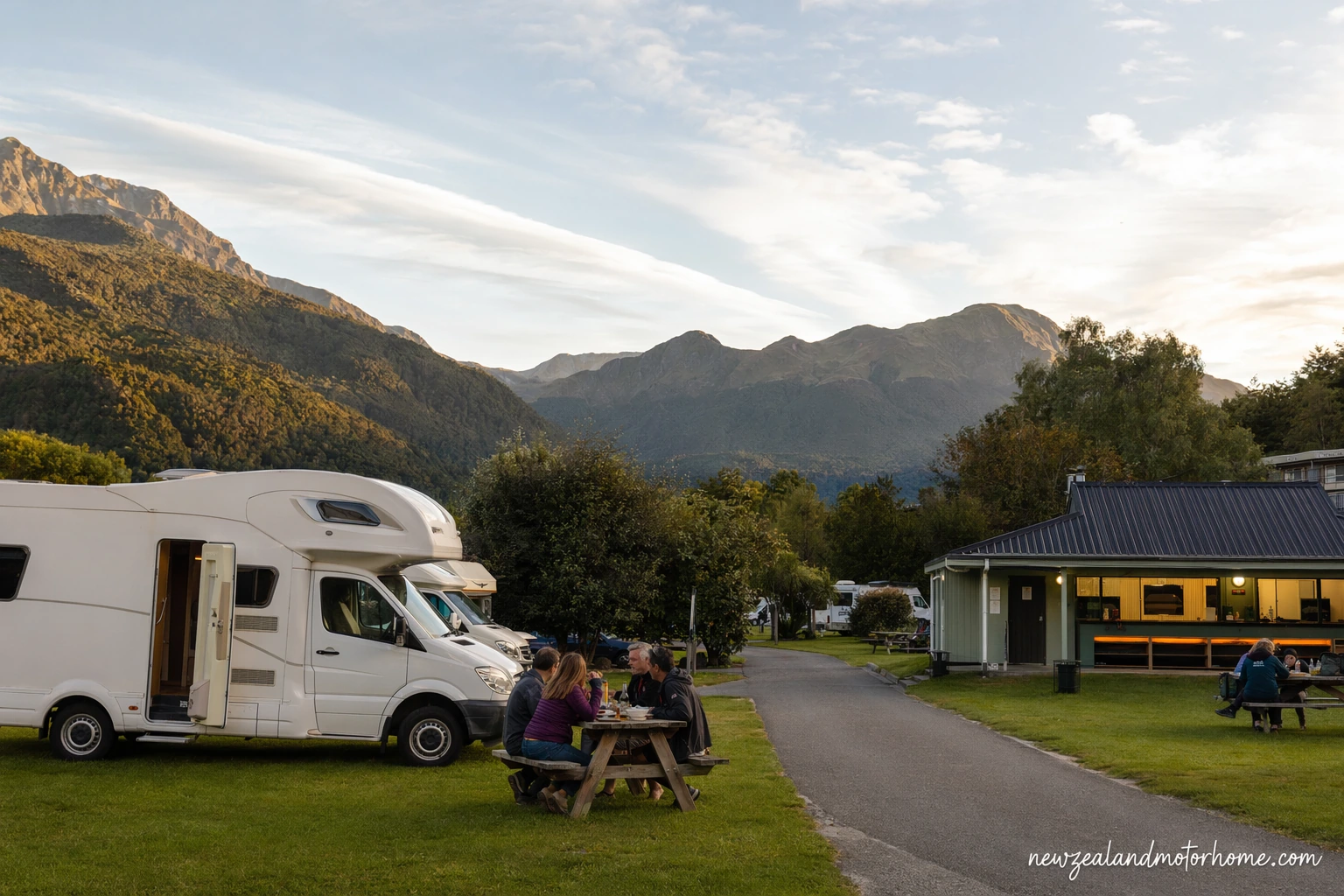 holiday parks napier — campervan scene