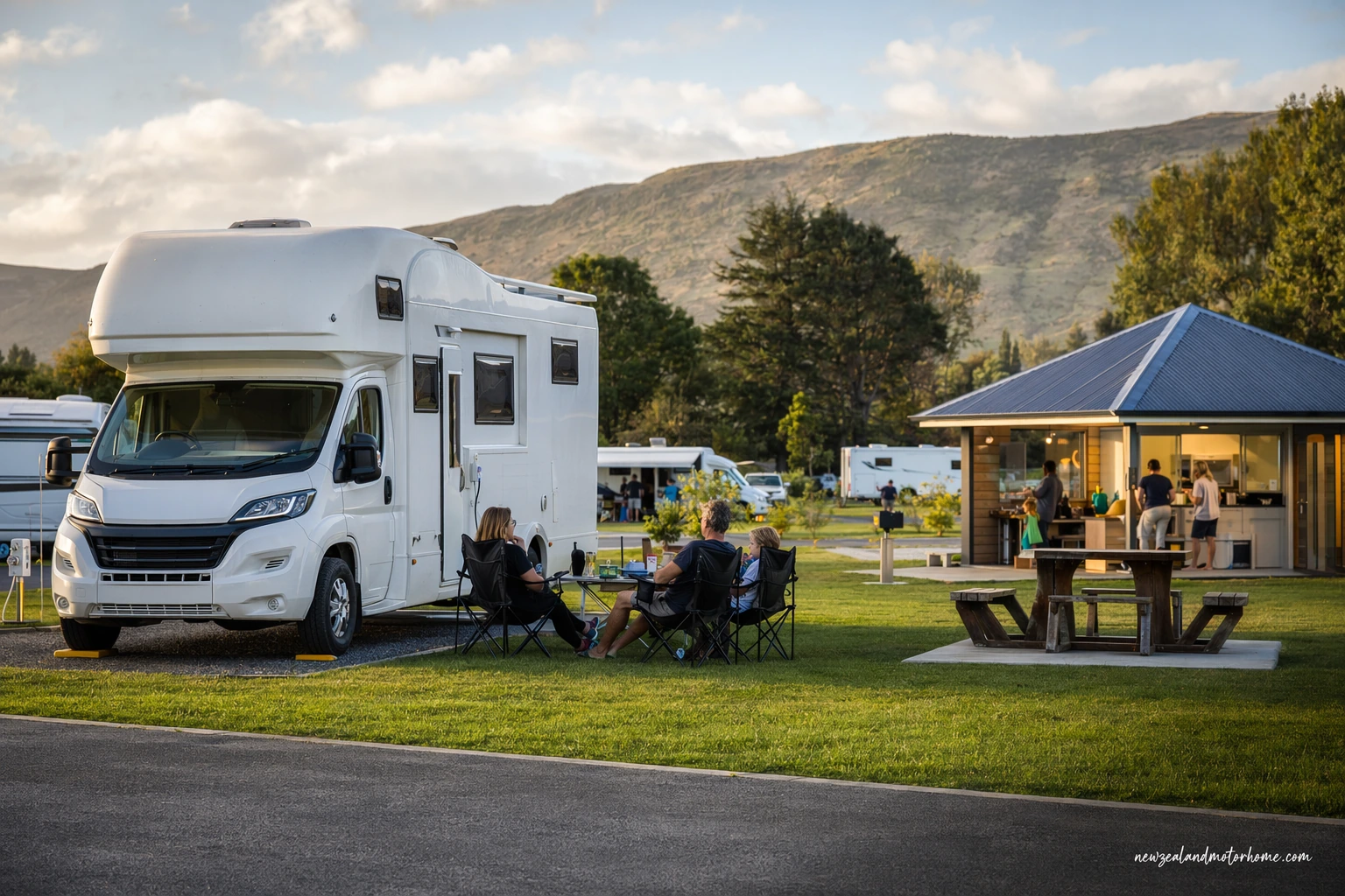holiday parks napier art deco — campervan scene