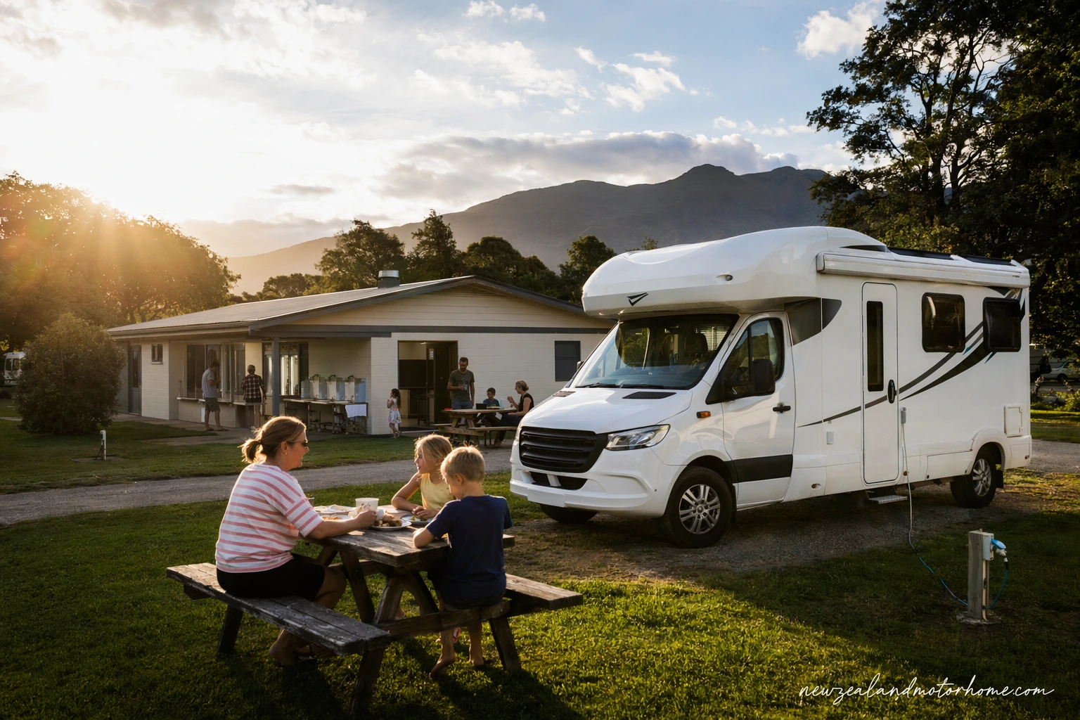 holiday parks new plymouth — campervan scene