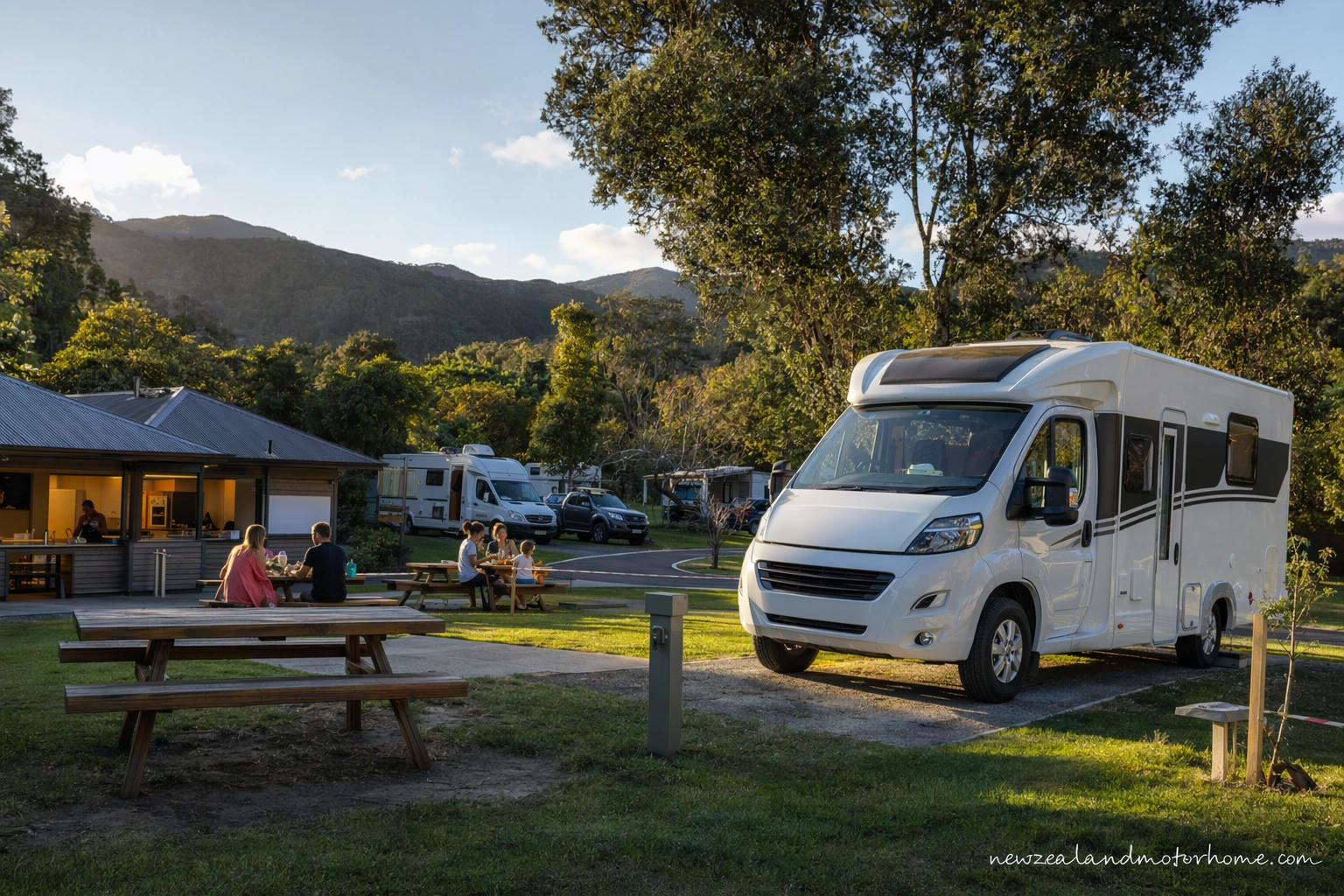 holiday parks northland — campervan scene
