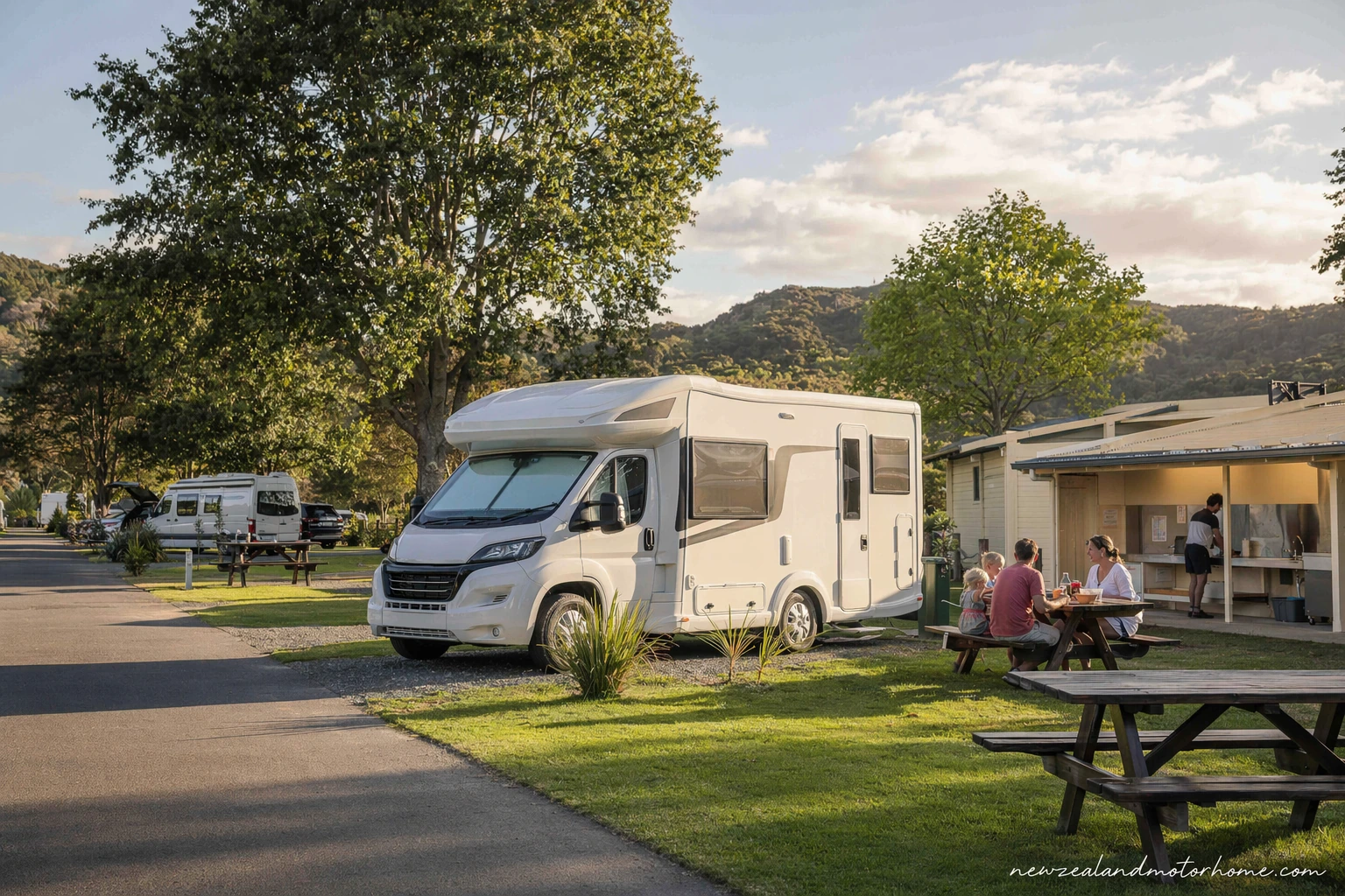 holiday parks palmerston north — campervan scene