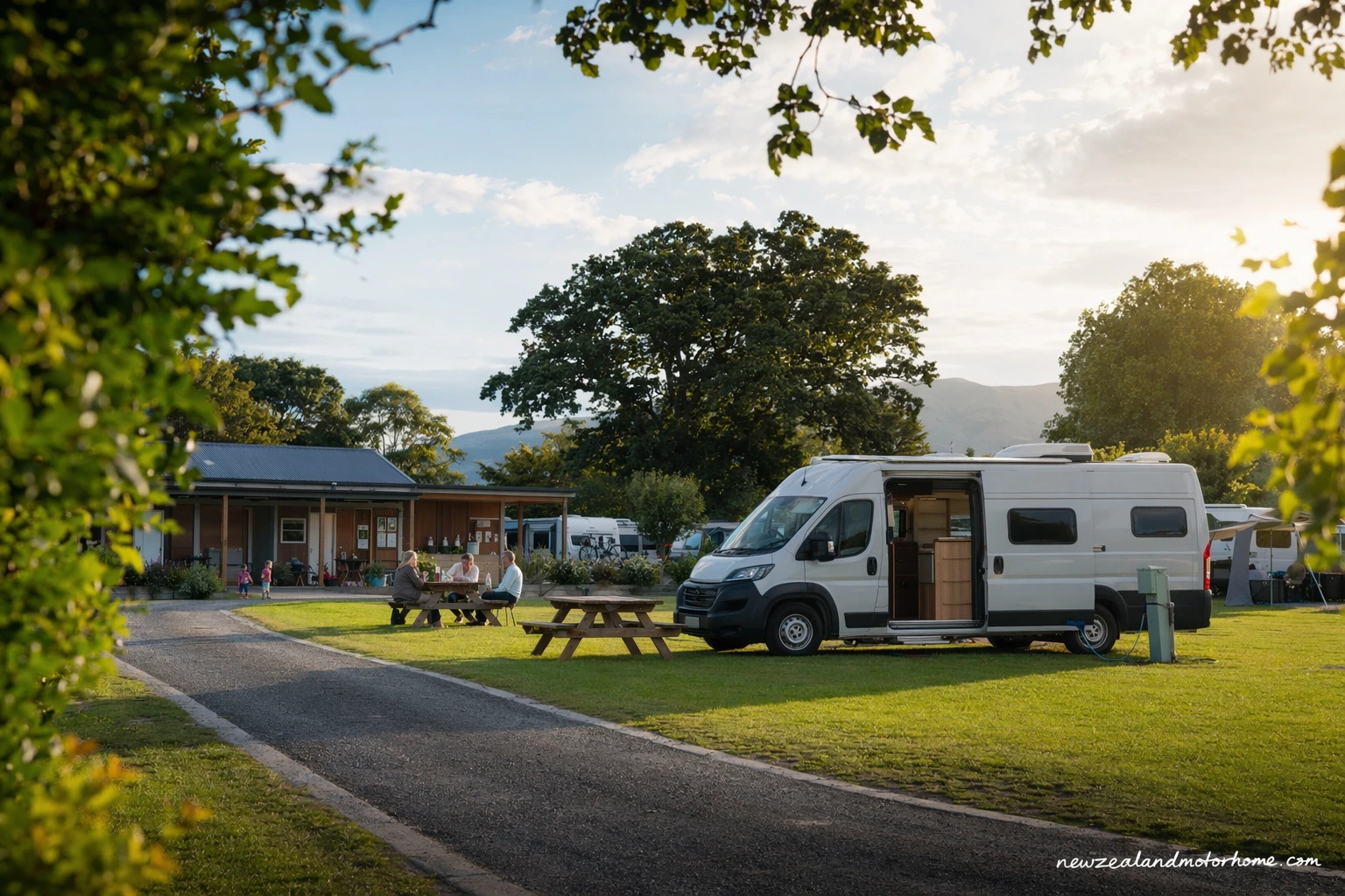 holiday parks russell — campervan scene