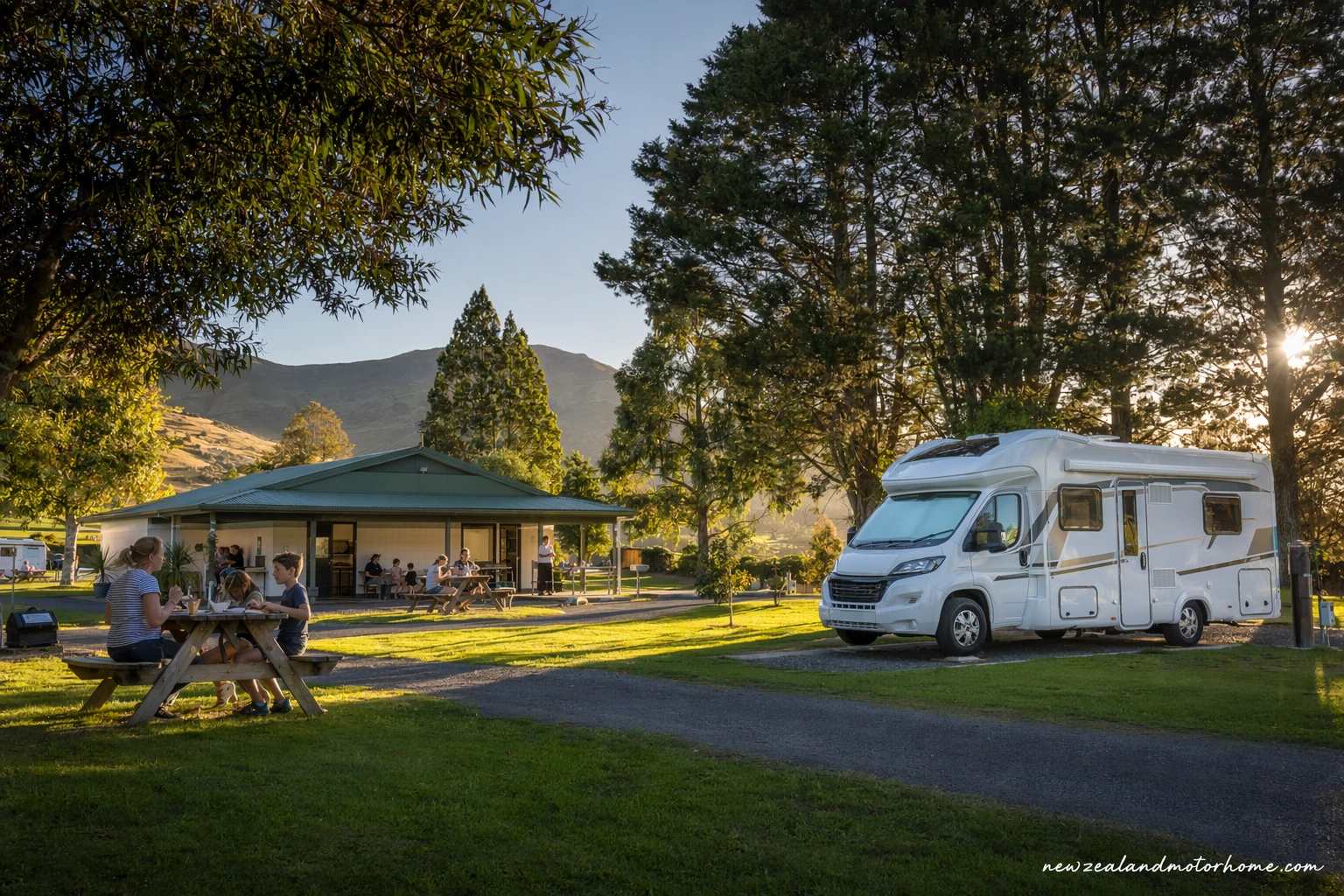 holiday parks taranaki — campervan scene