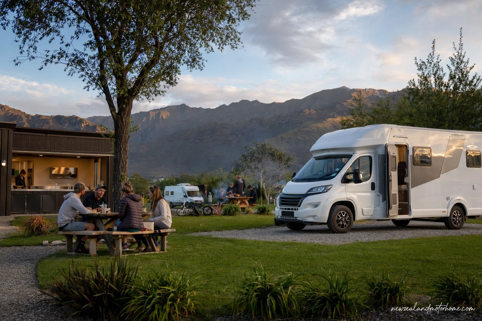 holiday parks timaru — campervan scene