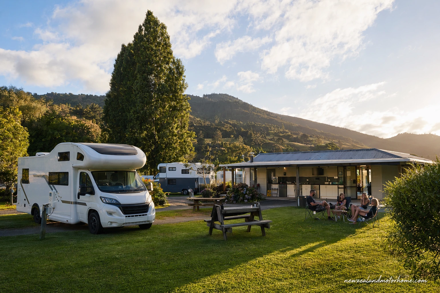 holiday parks wanaka — campervan scene