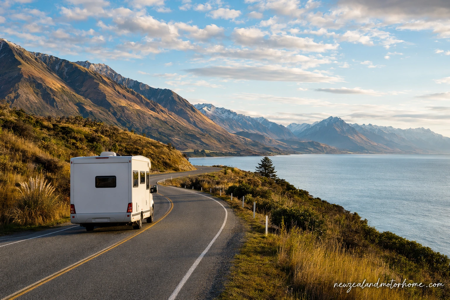 Illustrated campervan map — lord of the rings campervan tour new zealand