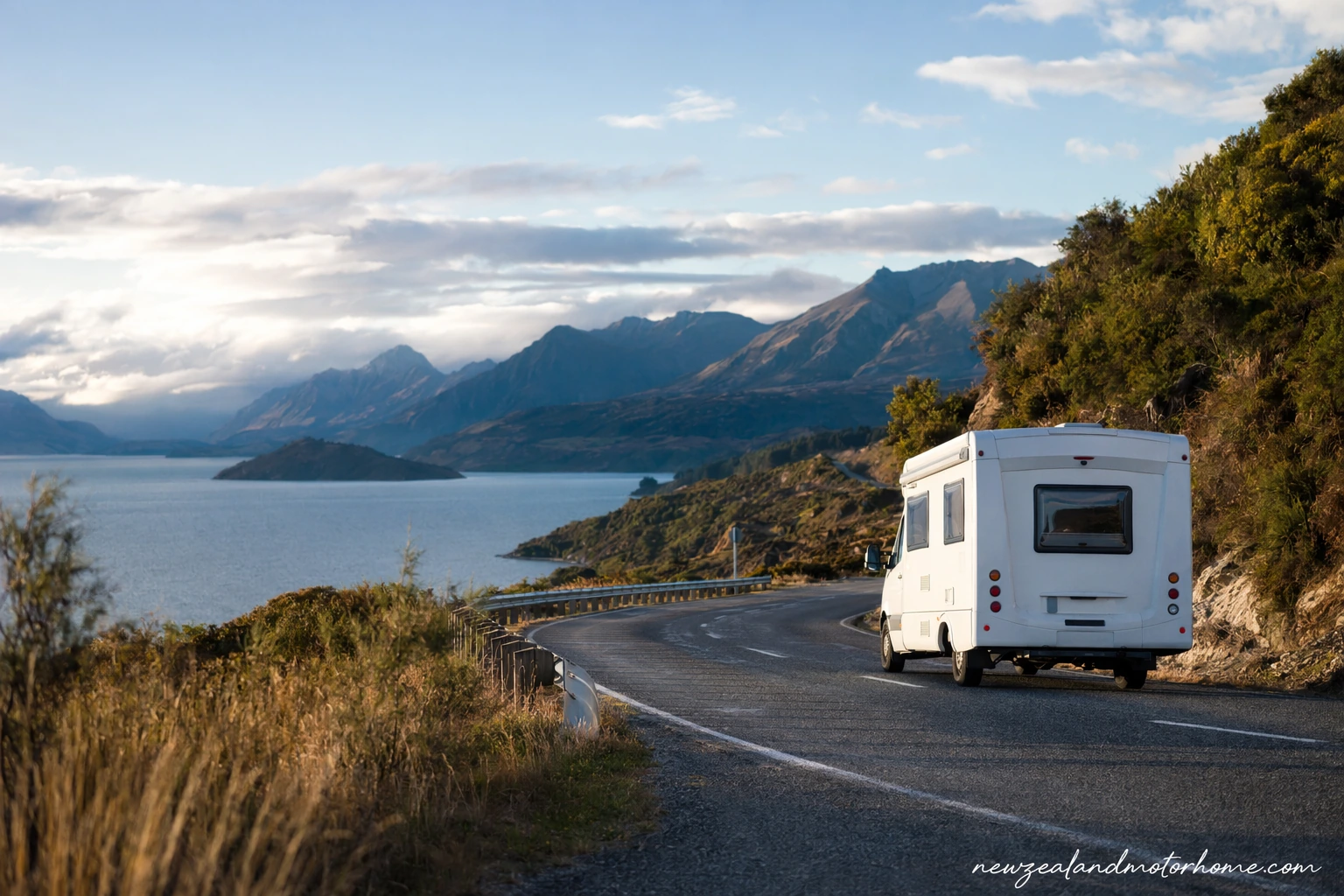 Illustrated campervan map — north island 7 day campervan package