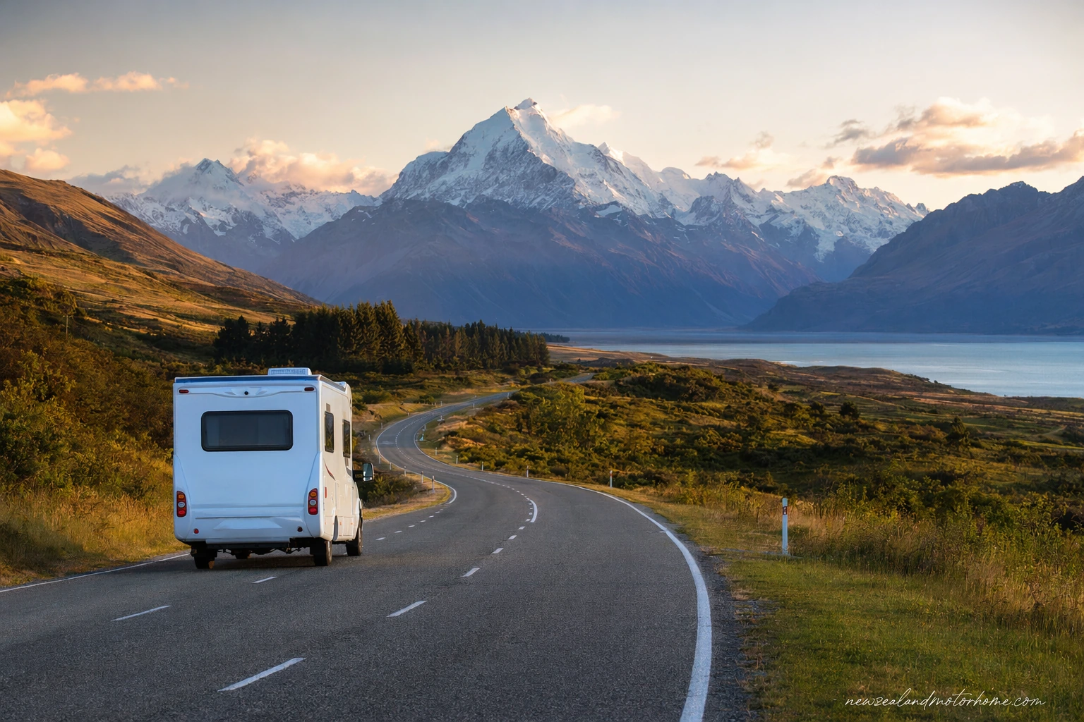 Île du Sud en 10 jours, boucle depuis Christchurch — itinéraire en van/camping-car