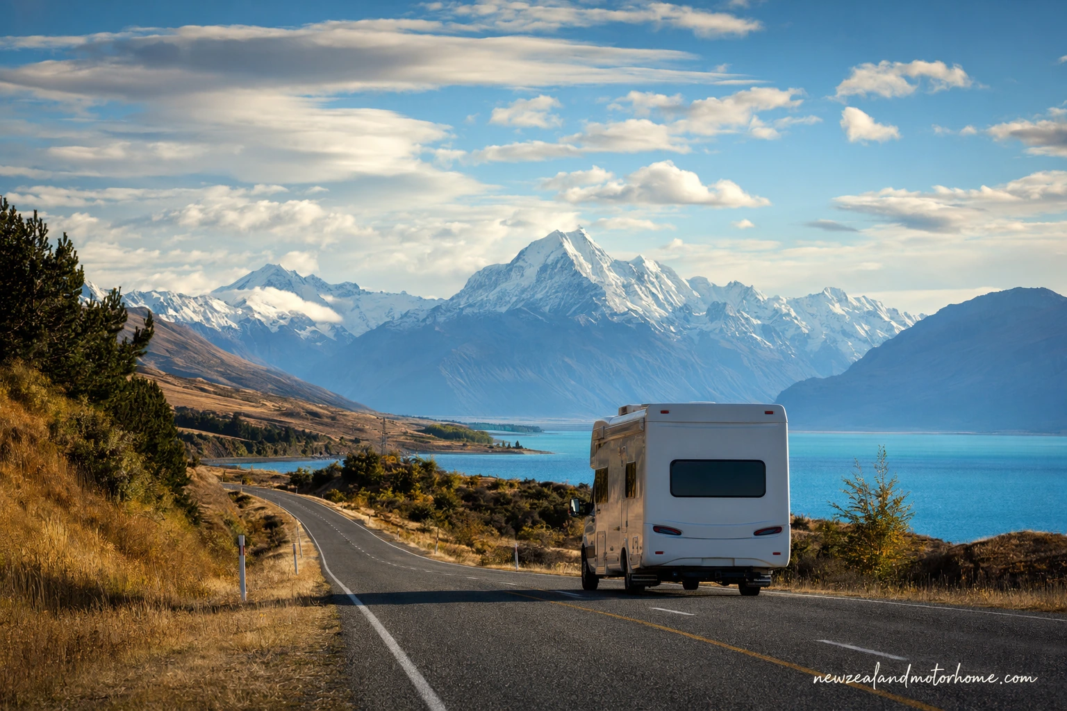 Illustrated campervan map — new zealand photography campervan tour