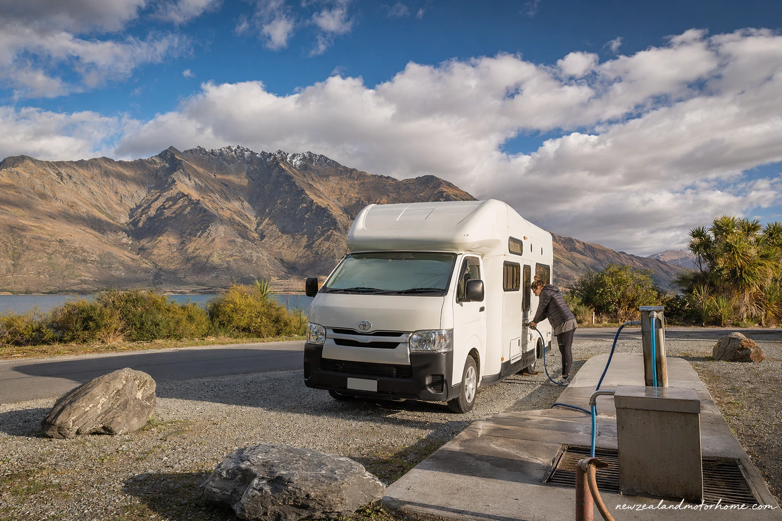 powered vs unpowered campervan sites nz — campervan travel