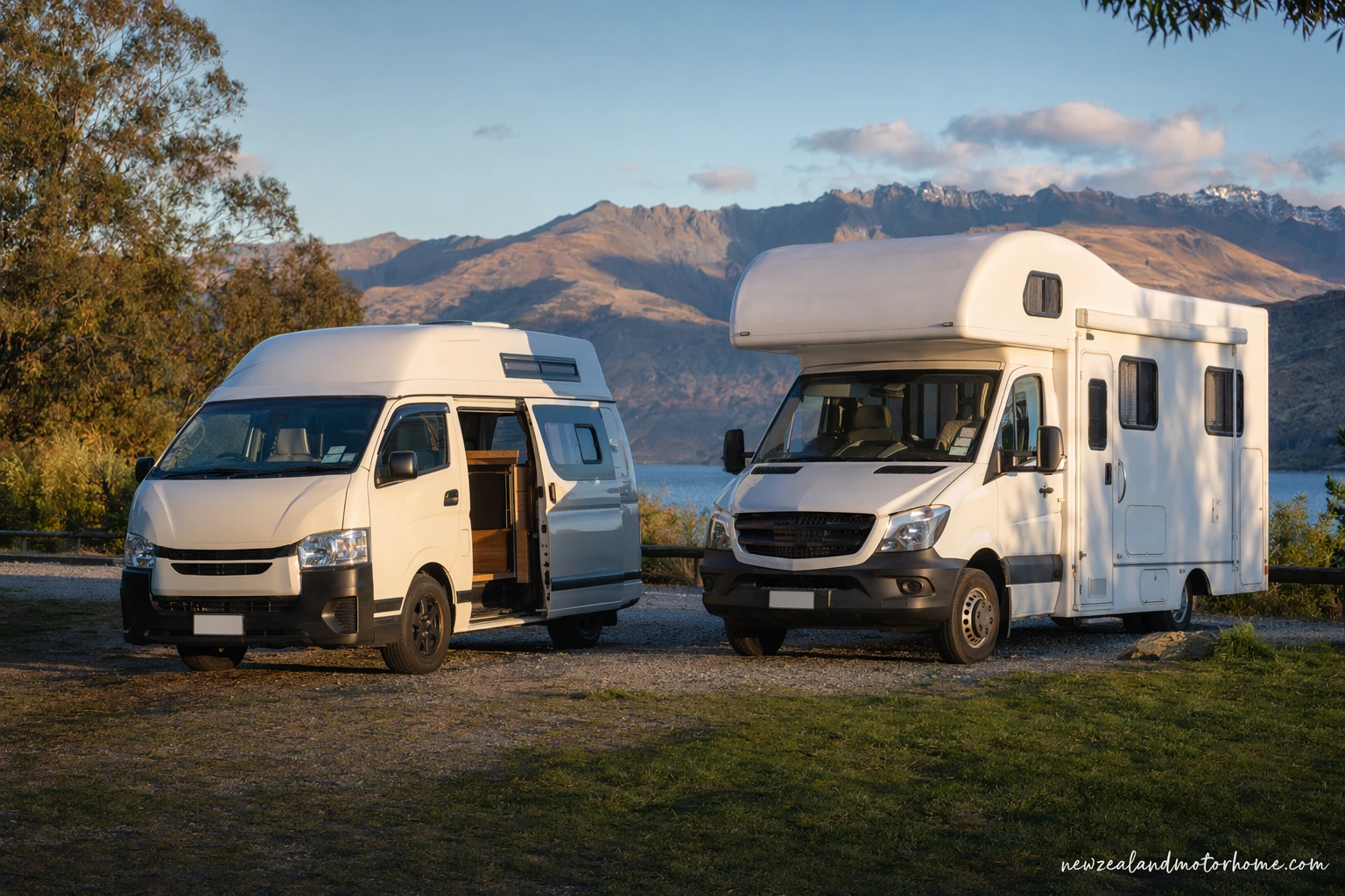 self contained vs non self contained campervan — campervan scene