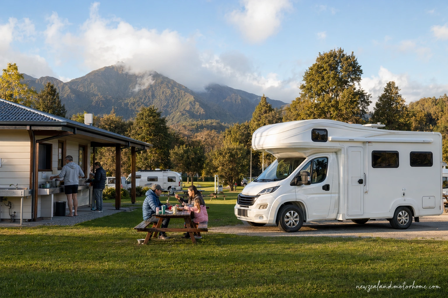 top 10 holiday parks north island — campervan scene
