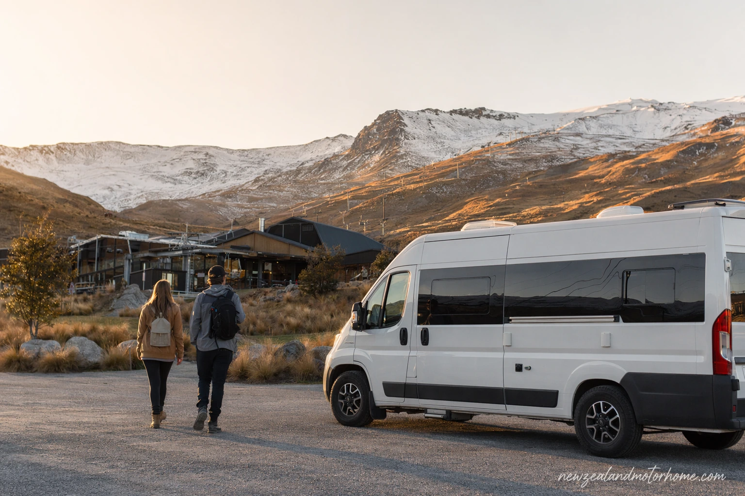 visiting cardrona alpine resort by campervan — campervan scene