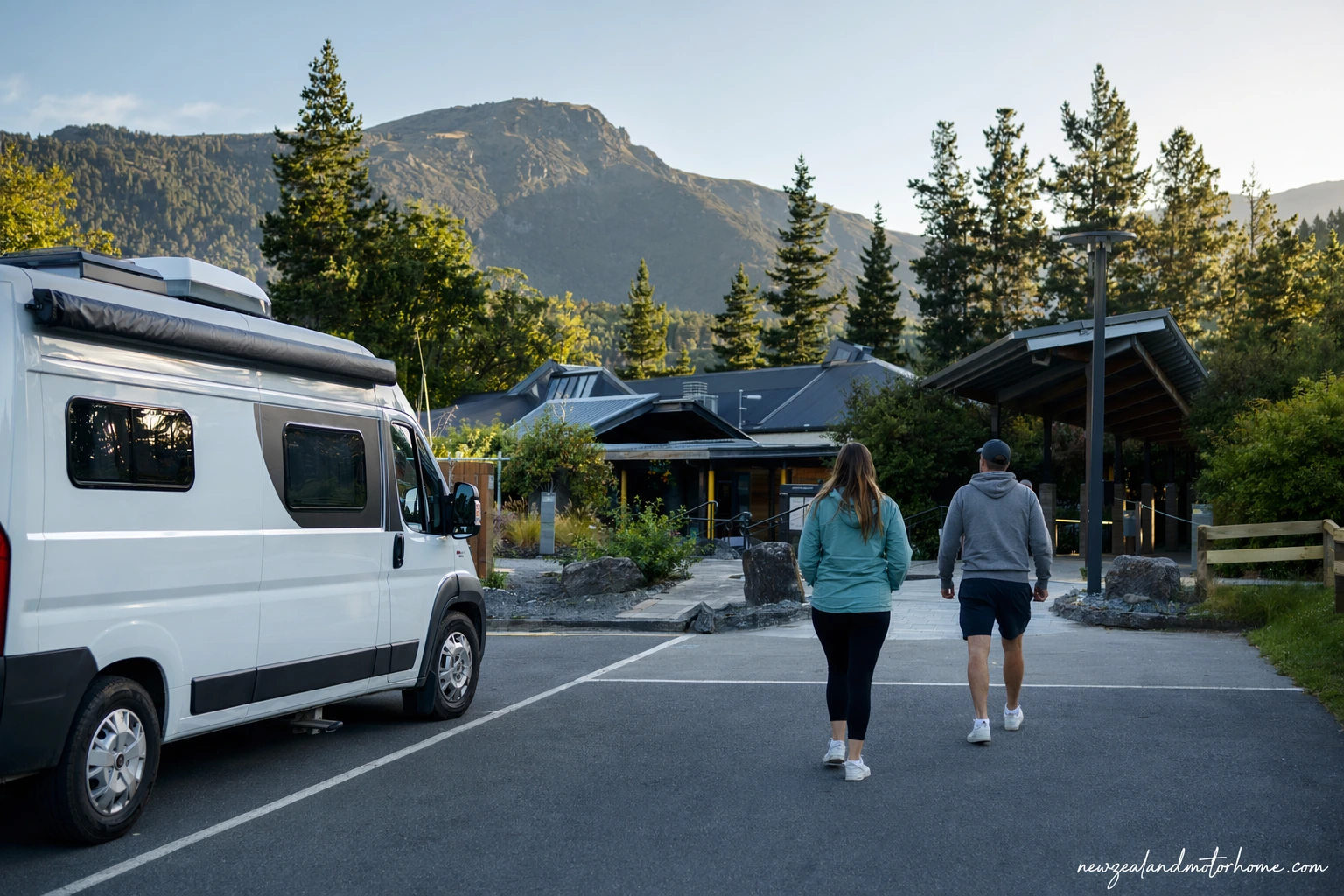 visiting hanmer springs thermal pools by campervan — campervan scene