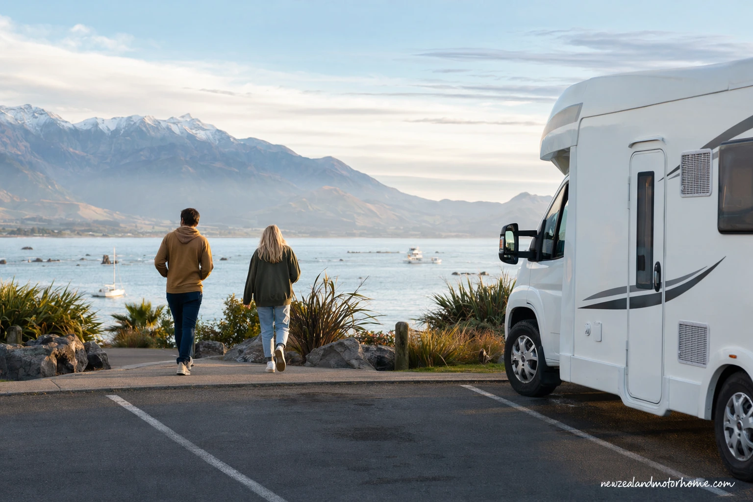 visiting kaikoura whale watching by campervan — campervan scene