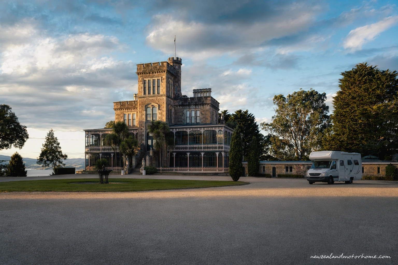 visiting larnach castle dunedin by campervan — campervan travel