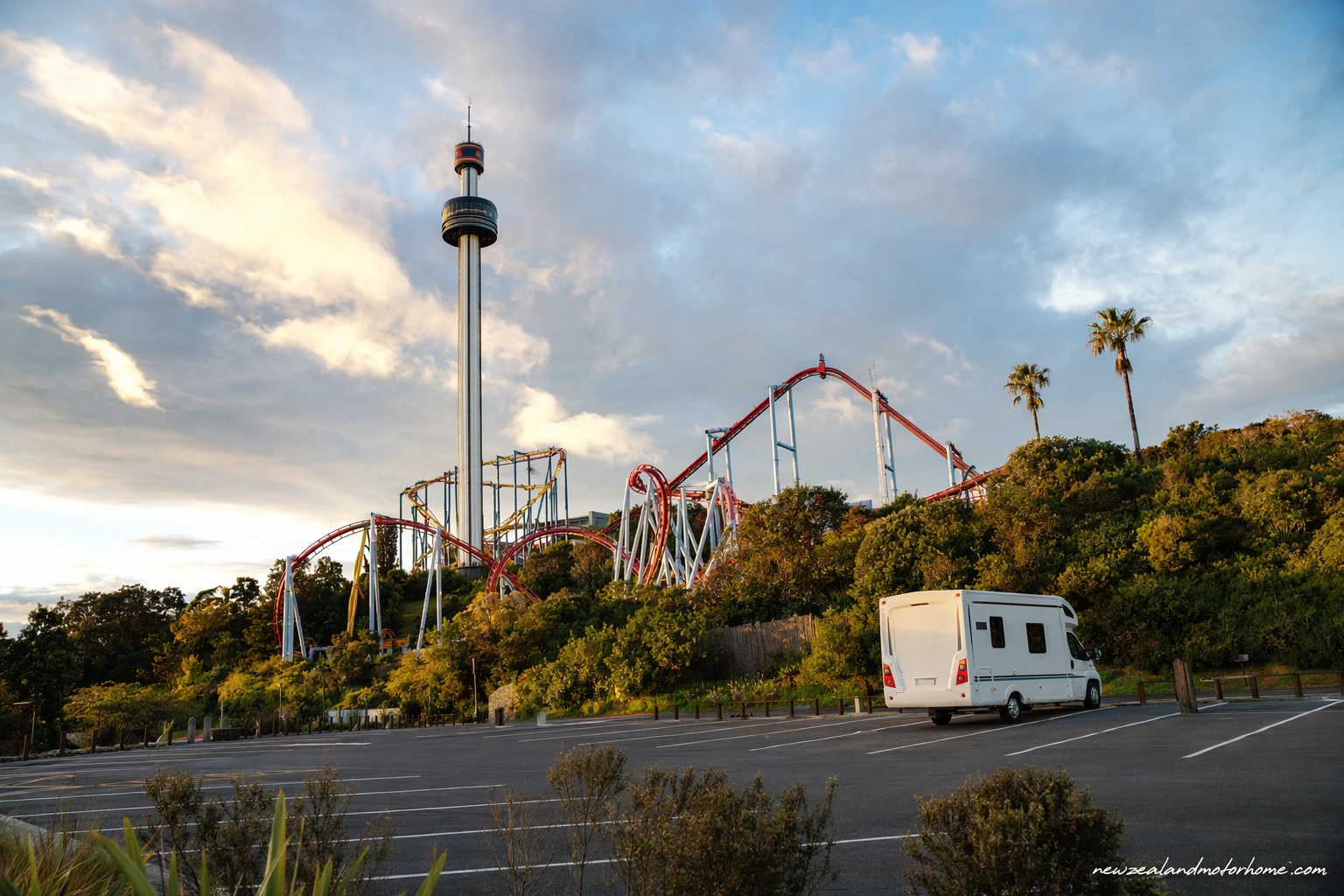 visiting rainbows end auckland by campervan — campervan travel