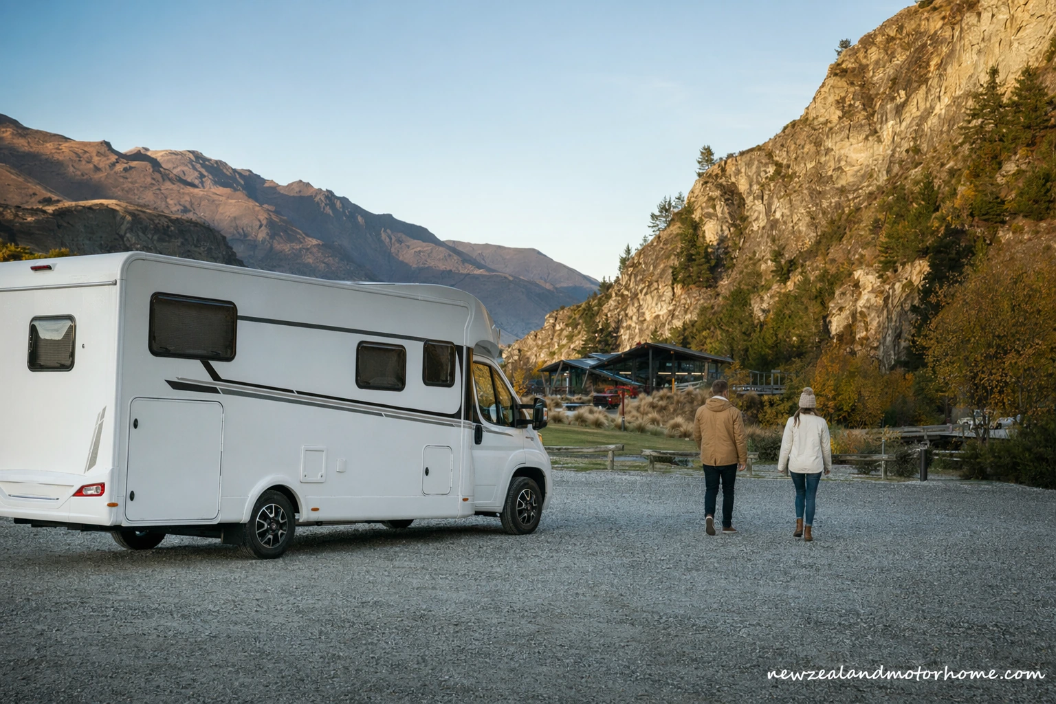 visiting shotover jet by campervan — campervan scene