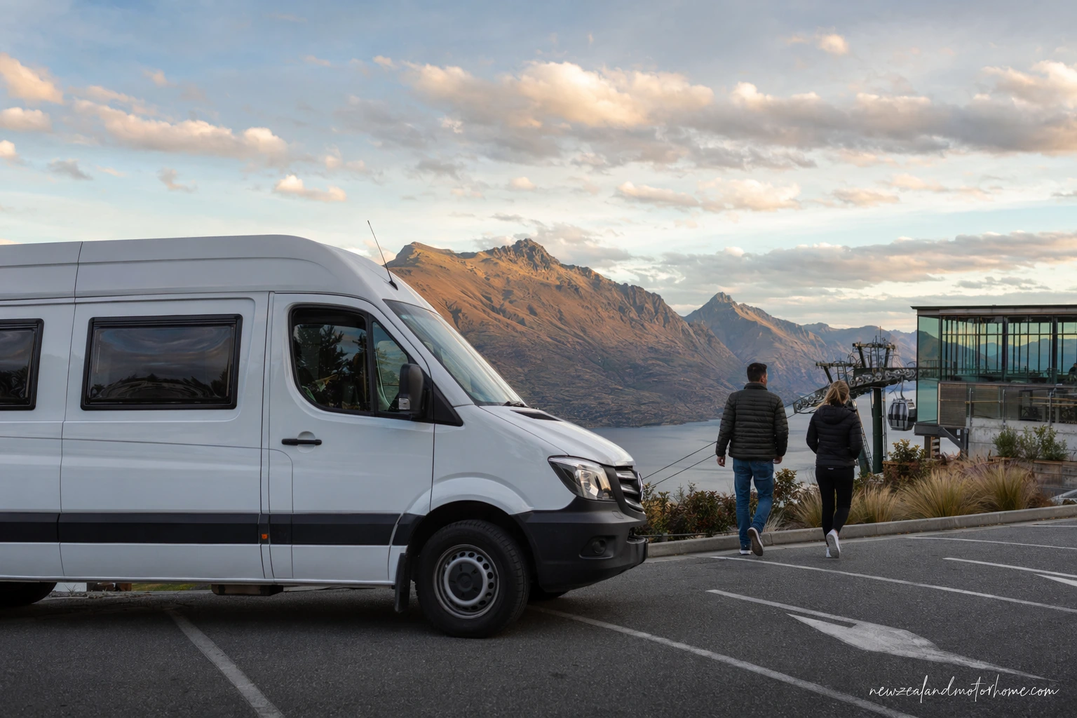 visiting skyline queenstown gondola by campervan — campervan scene