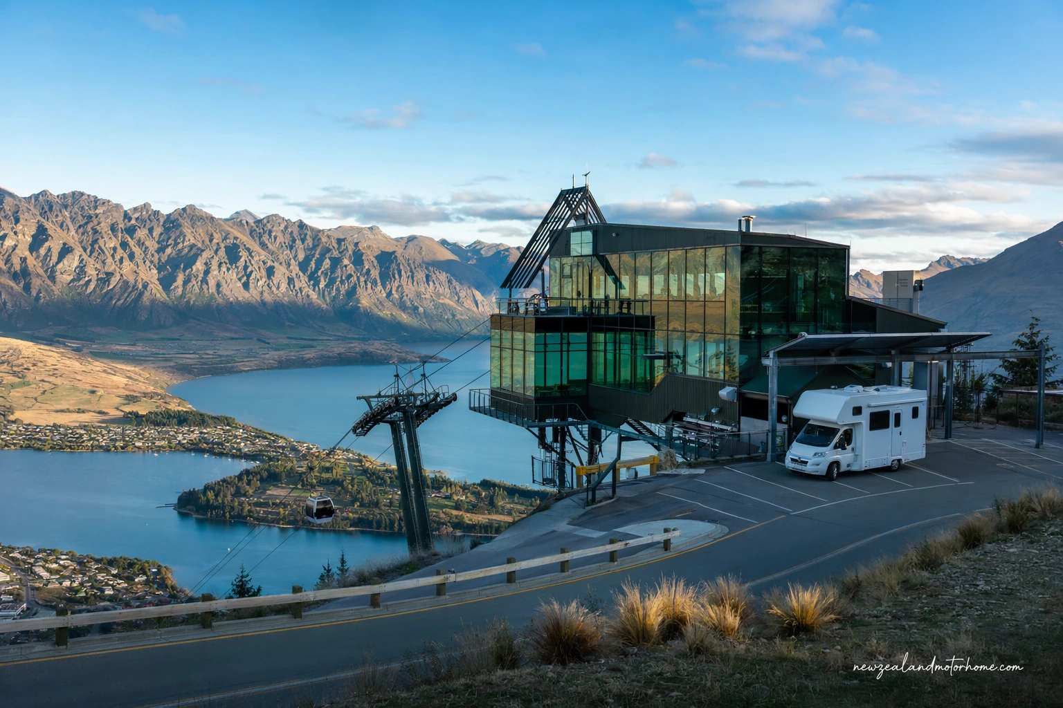 visiting skyline queenstown gondola by campervan — campervan travel