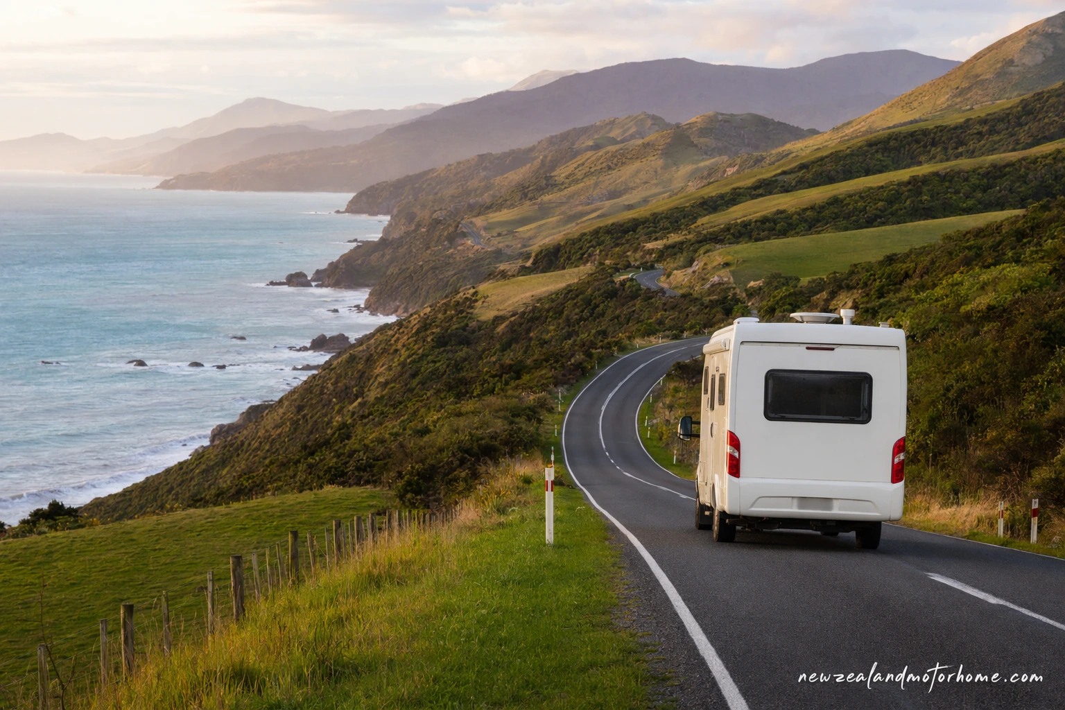 Illustrated campervan map — new zealand wine trail campervan tour