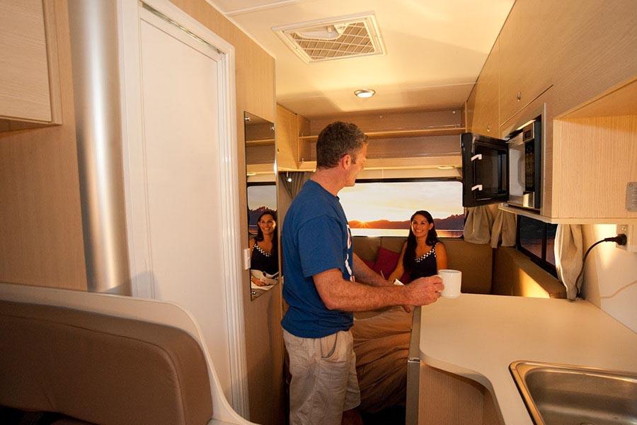 Inside a Maui motorhome