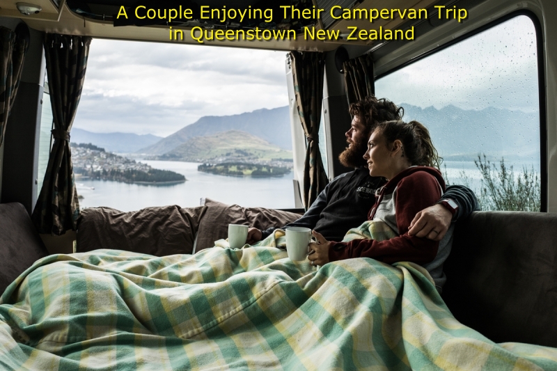 Campervan Hire Queenstown - A Couple inside their campervan